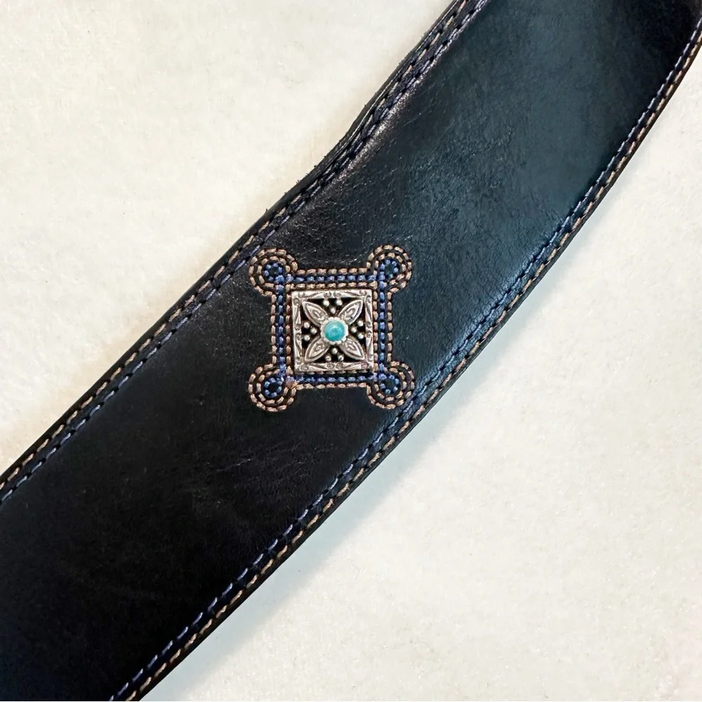 Brighton Belt with Turquoise Accents Sz XL